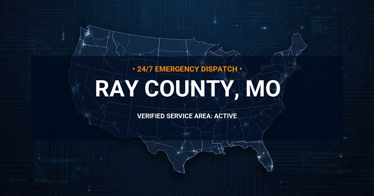 Emergency Plumbing Dispatch Map for Ray County Plumbing Logistics