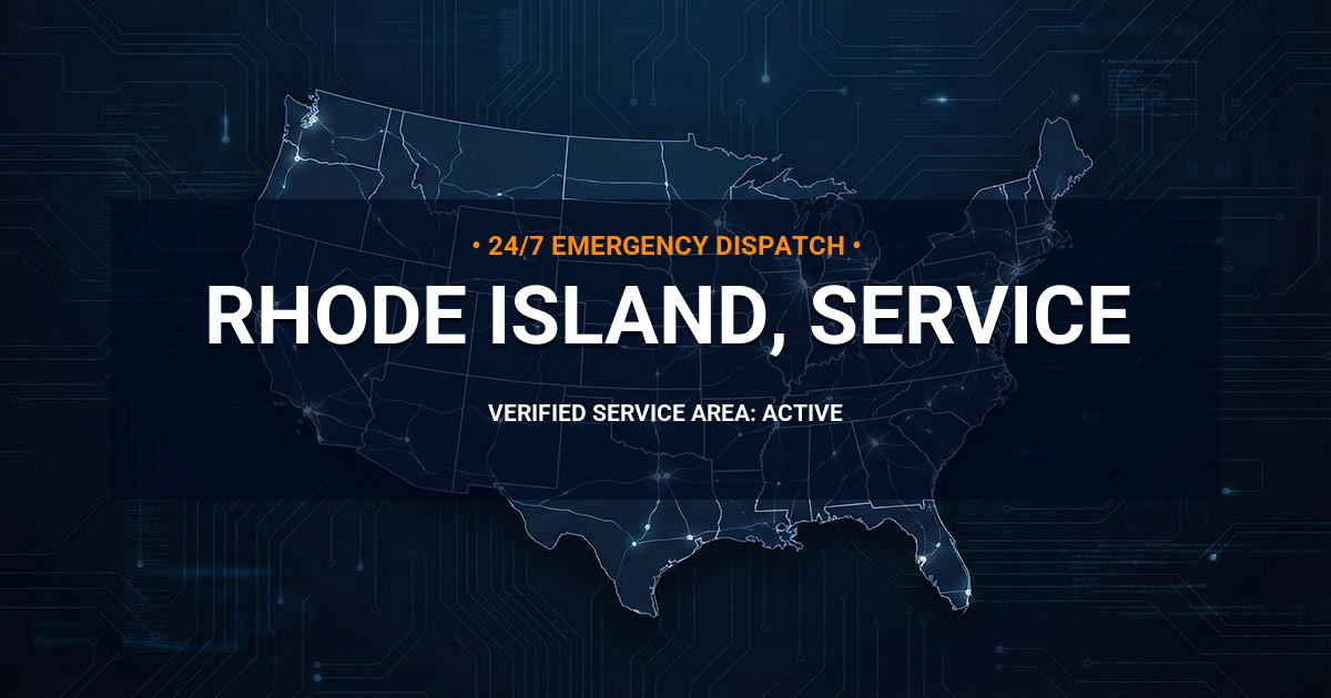 Emergency Plumbing Dispatch Map for Rhode Island Plumbing Administration