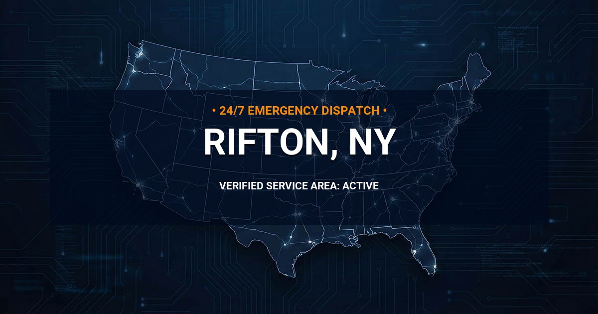 Emergency Plumbing Dispatch Map for Plumbing Services: Rifton, NY