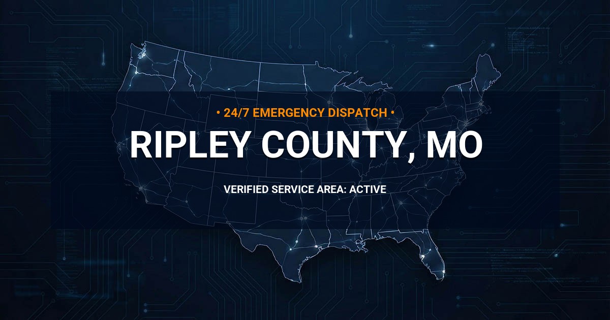 Emergency Plumbing Dispatch Map for Ripley County Plumbing Logistics