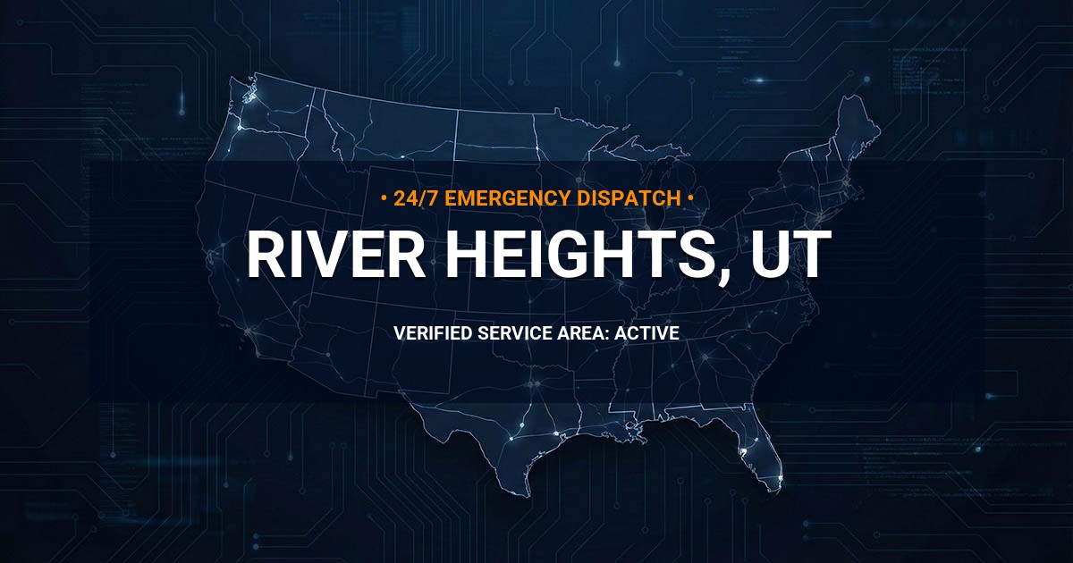 Emergency Plumbing Dispatch Map for Plumbing Services: River Heights, UT