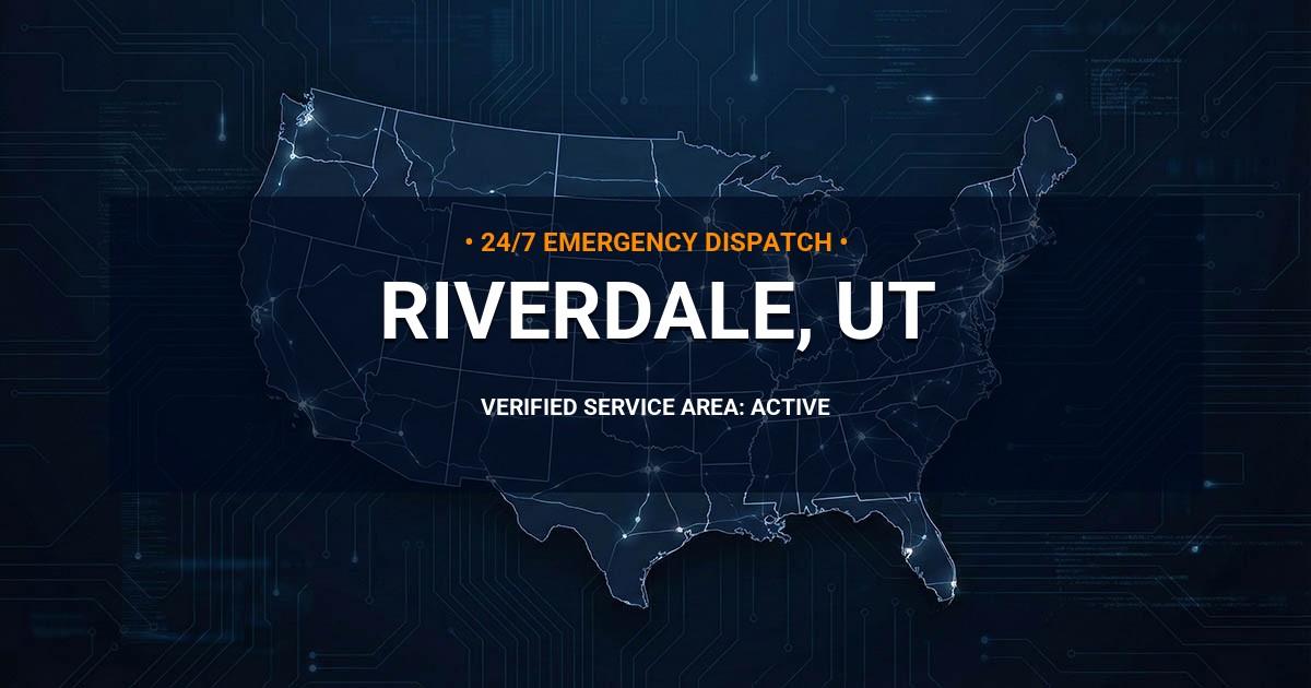 Emergency Plumbing Dispatch Map for Plumbing Services: Riverdale, UT