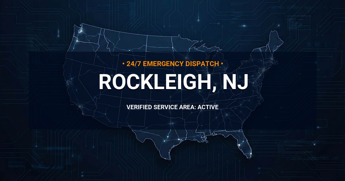 Emergency Plumbing Dispatch Map for Plumbing Services: Rockleigh, NJ