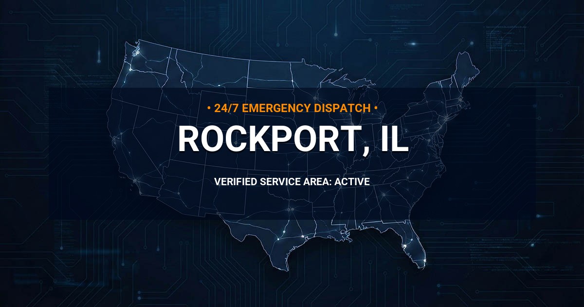 Emergency Plumbing Dispatch Map for Plumbing Services: Rockport, IL