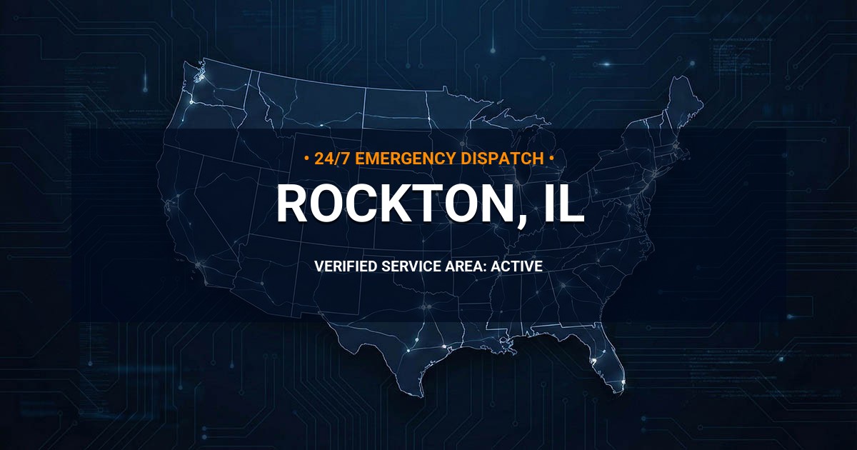 Emergency Plumbing Dispatch Map for Plumbing Services: Rockton, IL