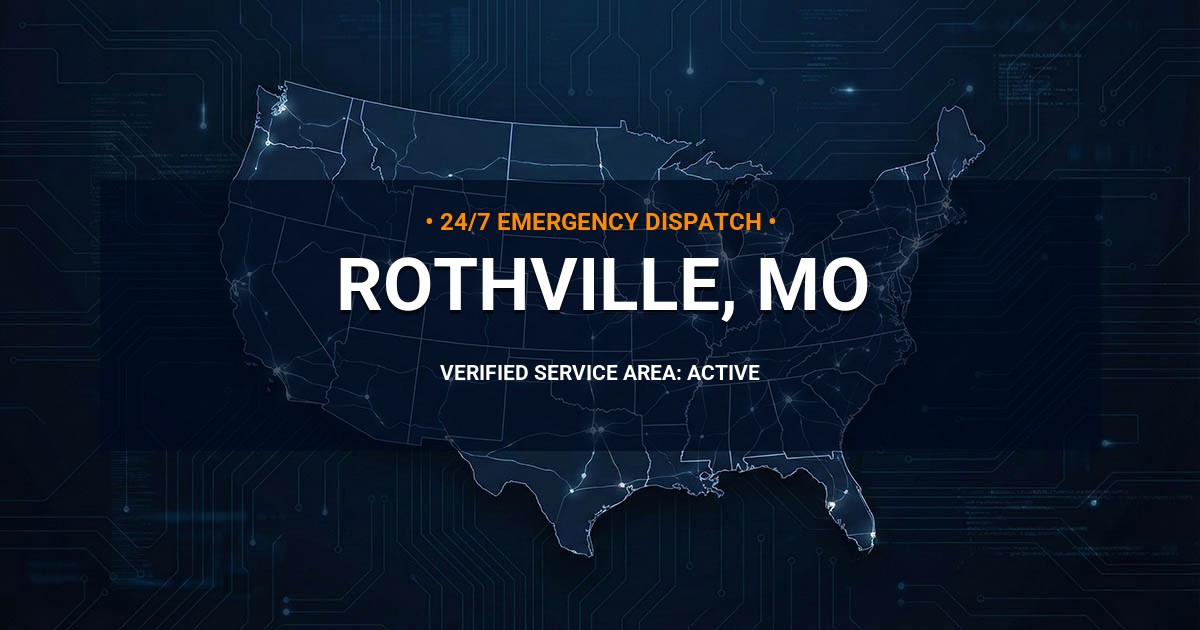 Emergency Plumbing Dispatch Map for Plumbing Services: Rothville, MO