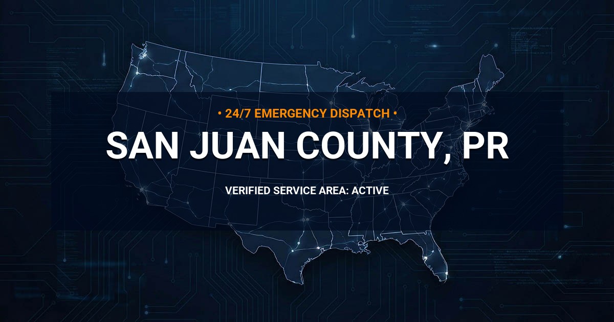 Emergency Plumbing Dispatch Map for San Juan County Plumbing Logistics