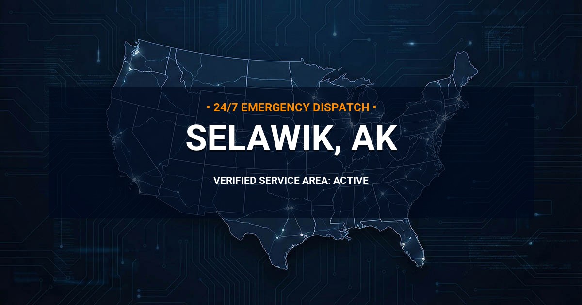 Emergency Plumbing Dispatch Map for Plumbing Services: Selawik, AK