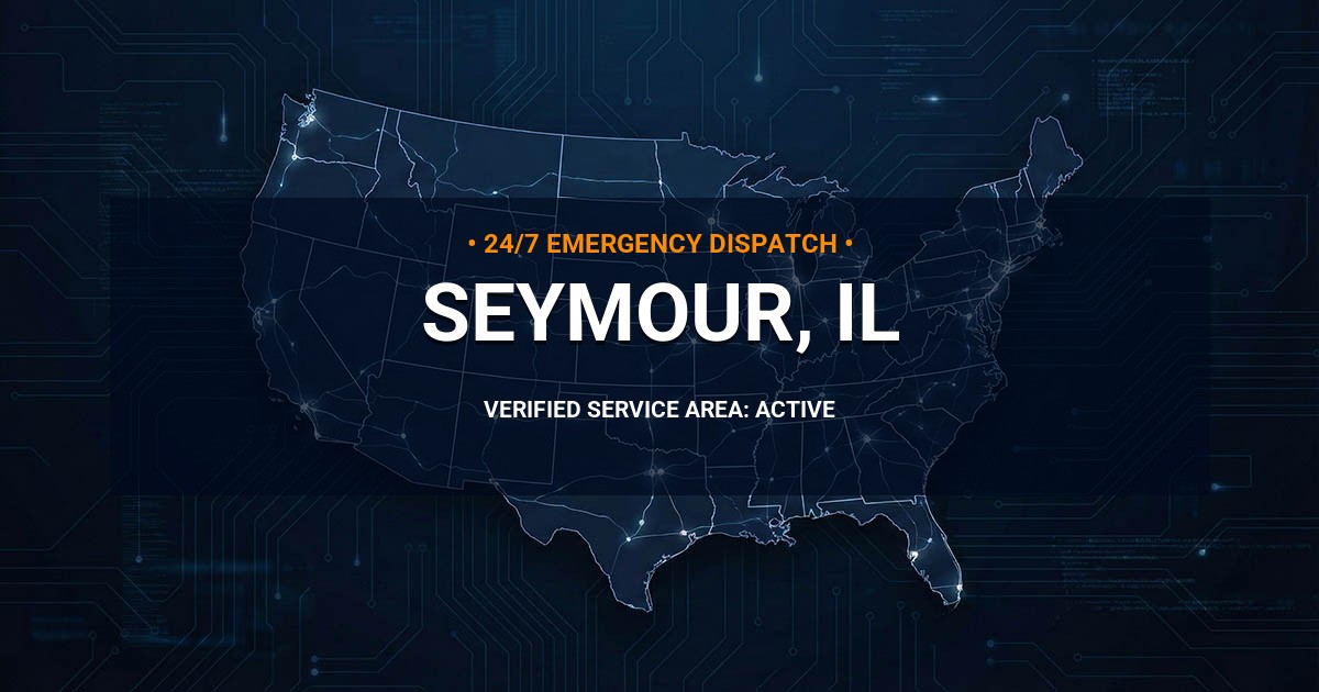 Emergency Plumbing Dispatch Map for Plumbing Services: Seymour, IL
