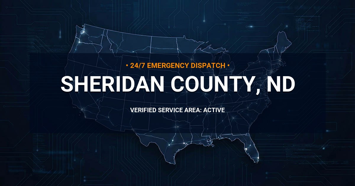 Emergency Plumbing Dispatch Map for Sheridan County Plumbing Logistics