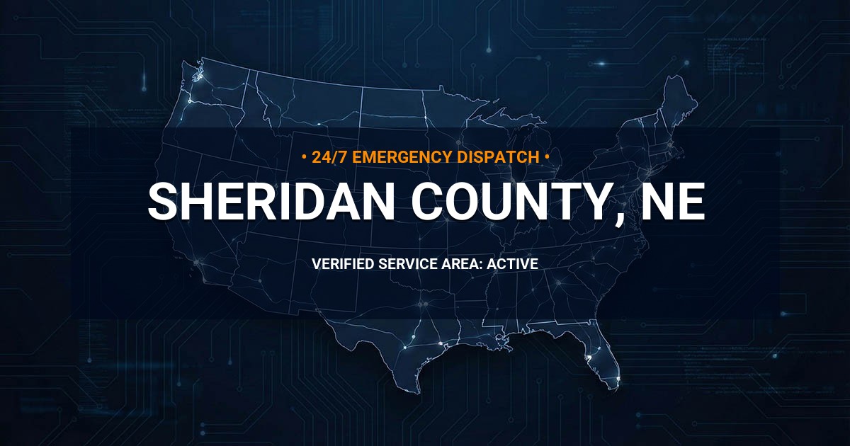 Emergency Plumbing Dispatch Map for Sheridan County Plumbing Logistics