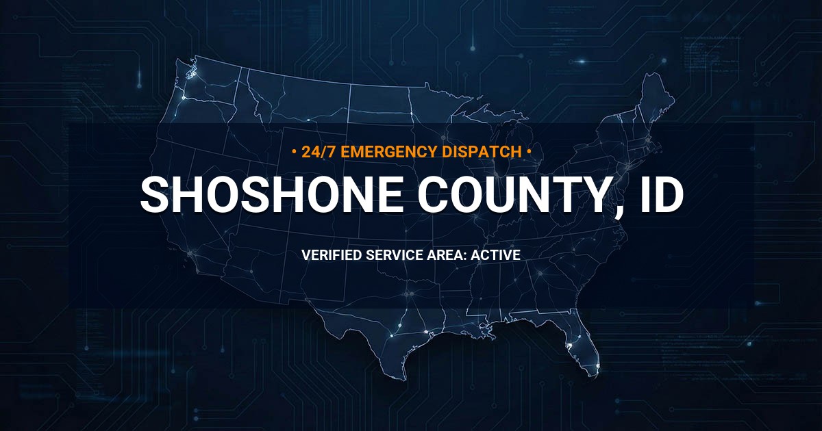 Emergency Plumbing Dispatch Map for Shoshone County Plumbing Logistics