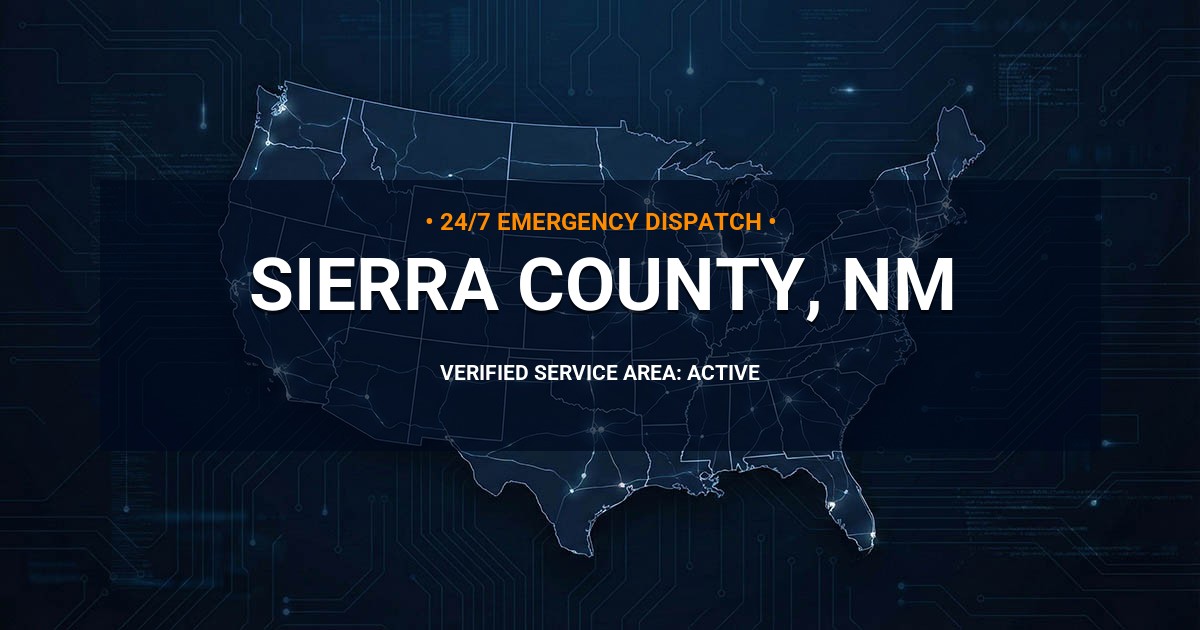 Emergency Plumbing Dispatch Map for Sierra County Plumbing Logistics