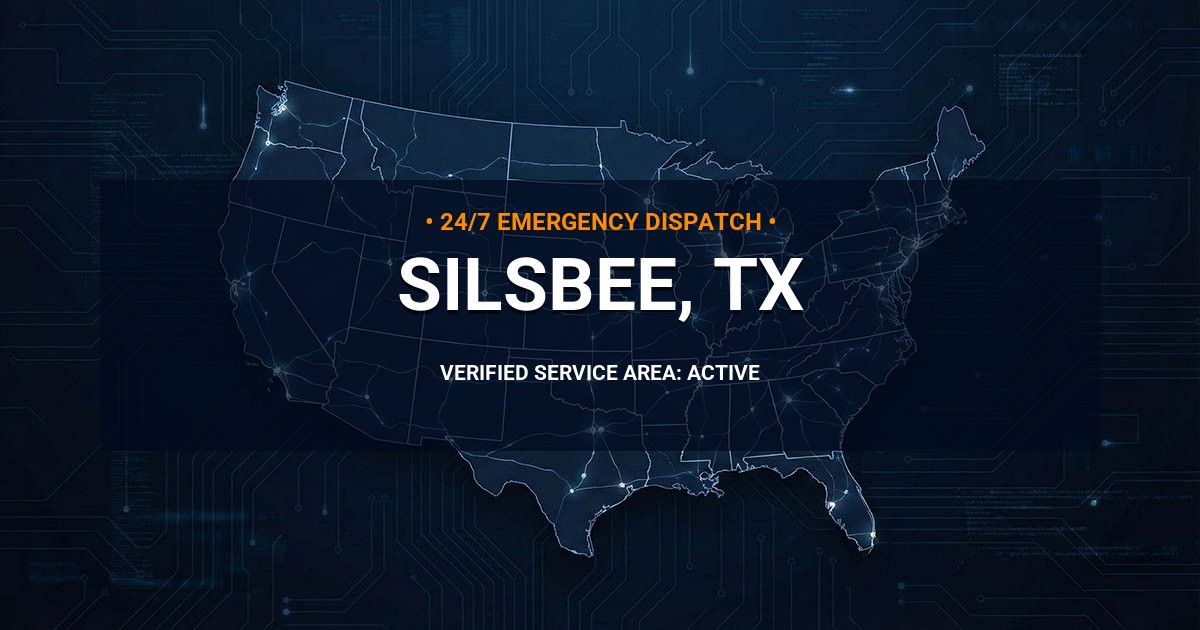 Emergency Plumbing Dispatch Map for Plumbing Services: Silsbee, TX
