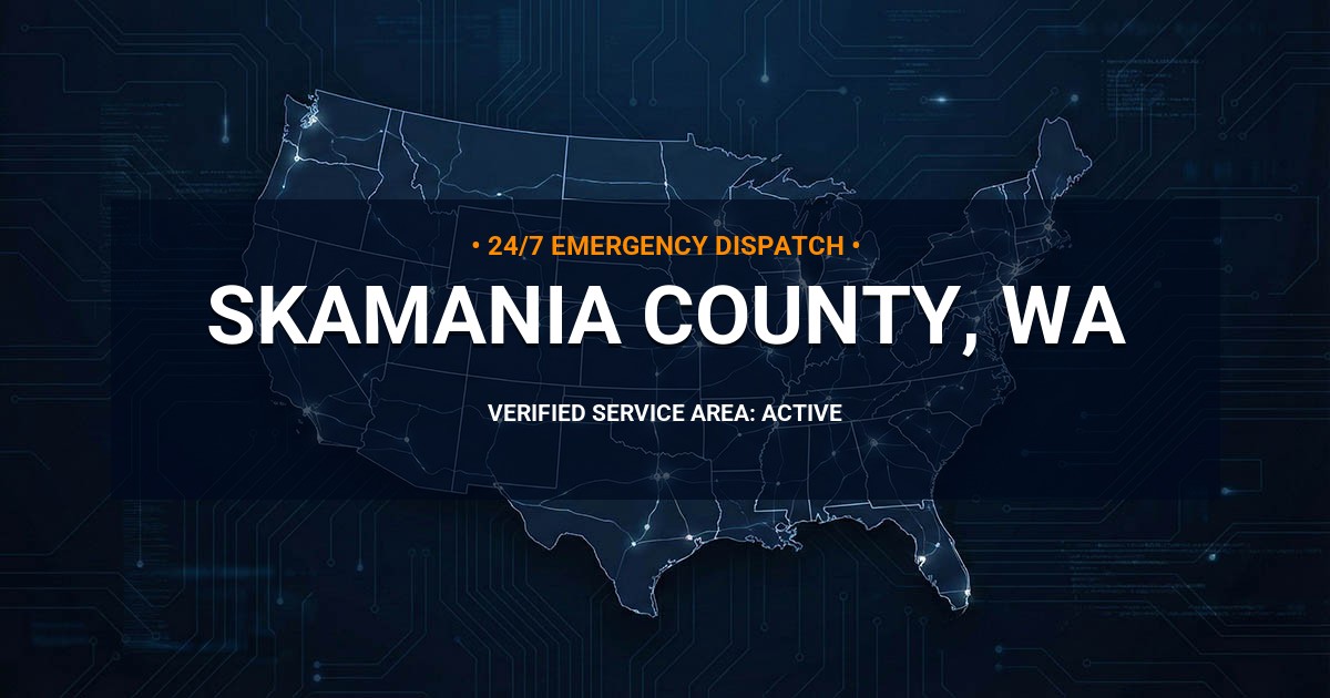 Emergency Plumbing Dispatch Map for Skamania County Plumbing Logistics