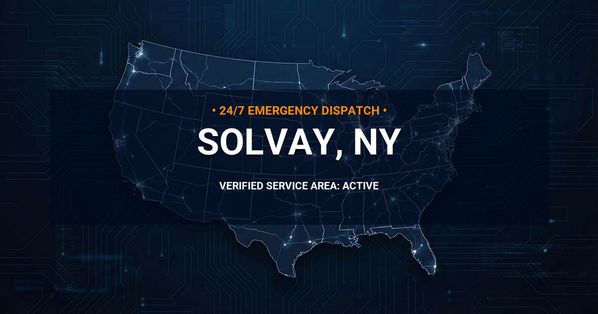 Emergency Plumbing Dispatch Map for Plumbing Services: Solvay, NY