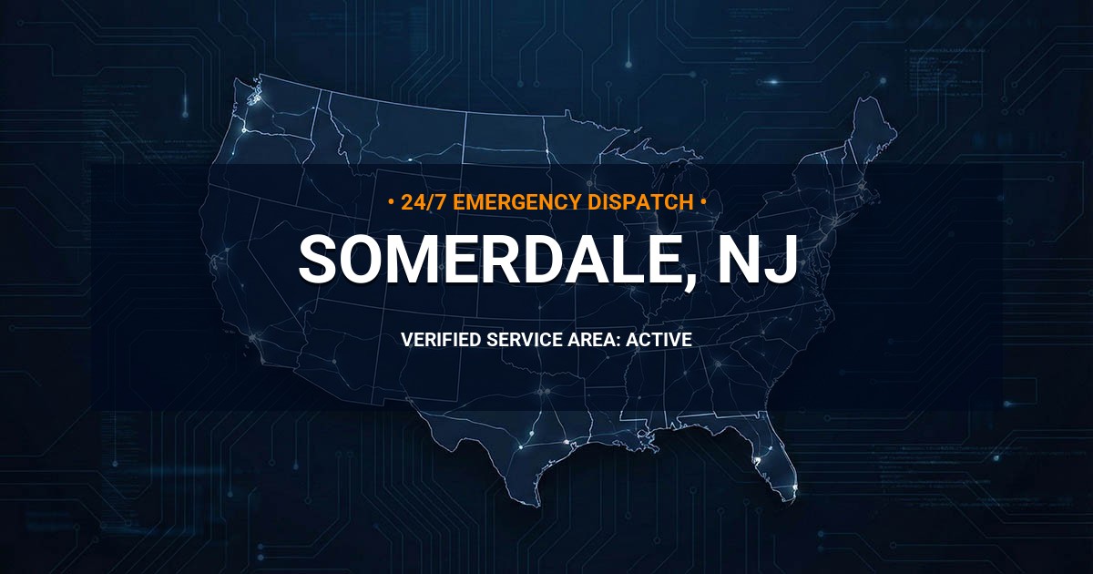 Emergency Plumbing Dispatch Map for Plumbing Services: Somerdale, NJ