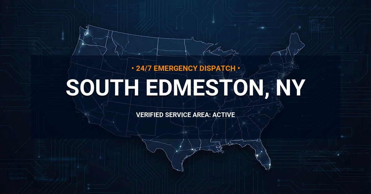 Emergency Plumbing Dispatch Map for Plumbing Services: South Edmeston, NY