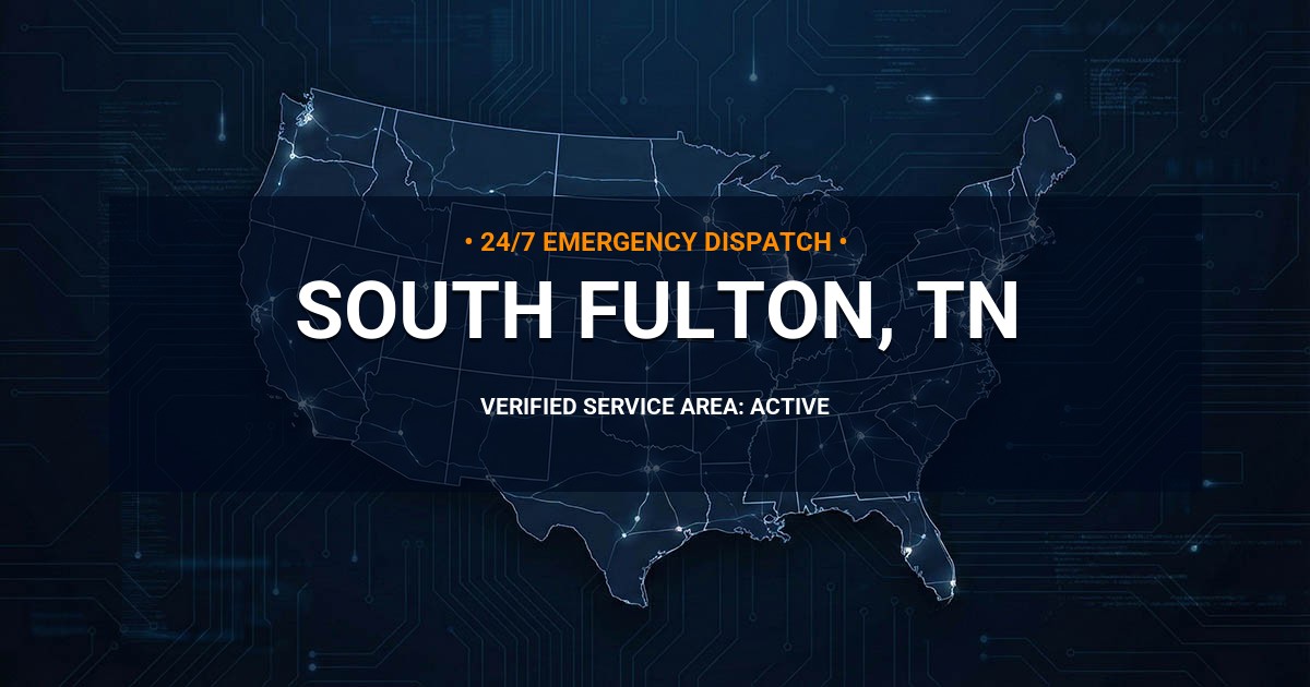 Emergency Plumbing Dispatch Map for Plumbing Services: South Fulton, TN