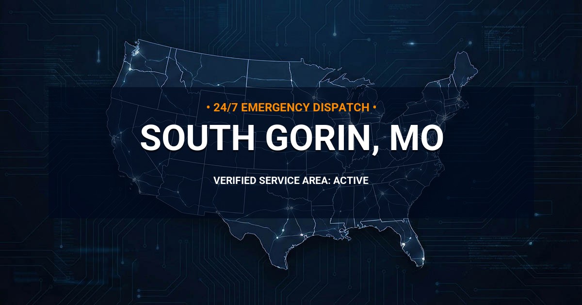 Emergency Plumbing Dispatch Map for Plumbing Services: South Gorin, MO
