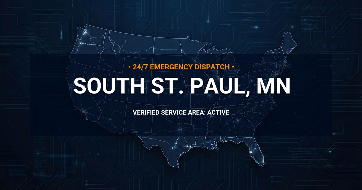 Emergency Plumbing Dispatch Map for Plumbing Services: South St. Paul, MN