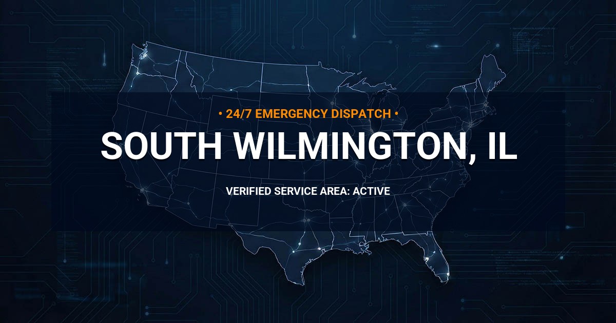 Emergency Plumbing Dispatch Map for Plumbing Services: South Wilmington, IL