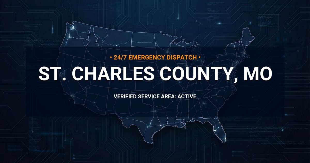 Emergency Plumbing Dispatch Map for St. Charles County Plumbing Logistics