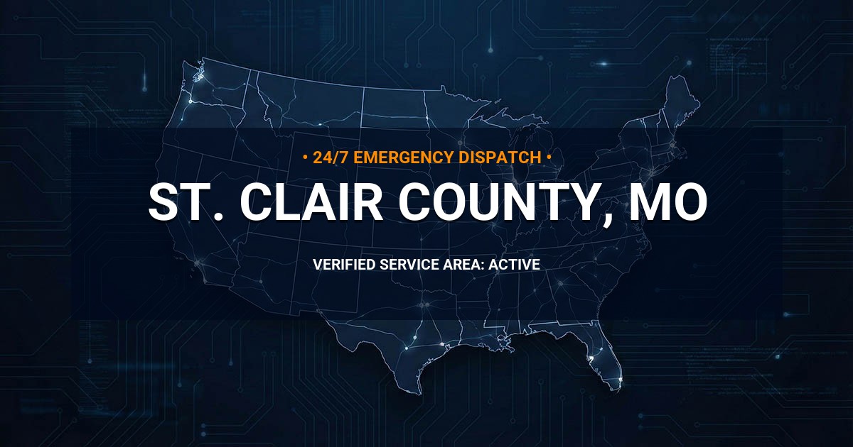 Emergency Plumbing Dispatch Map for St. Clair County Plumbing Logistics