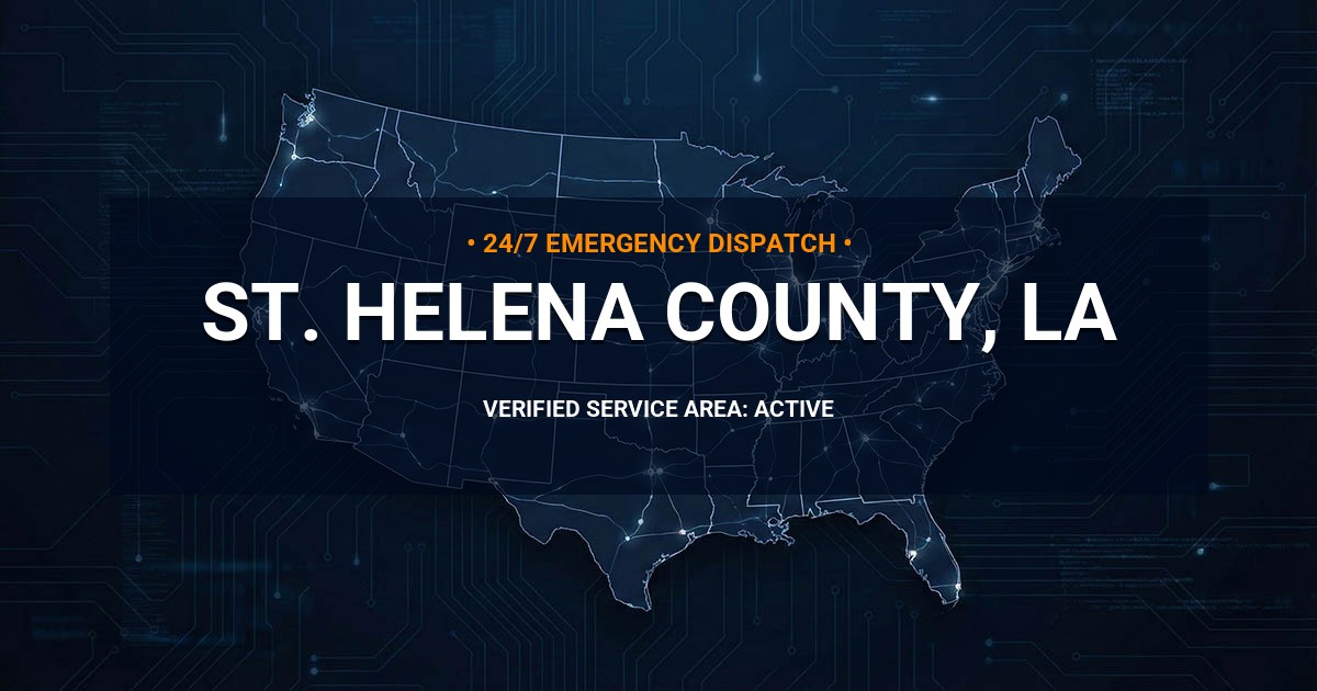 Emergency Plumbing Dispatch Map for St. Helena County Plumbing Logistics