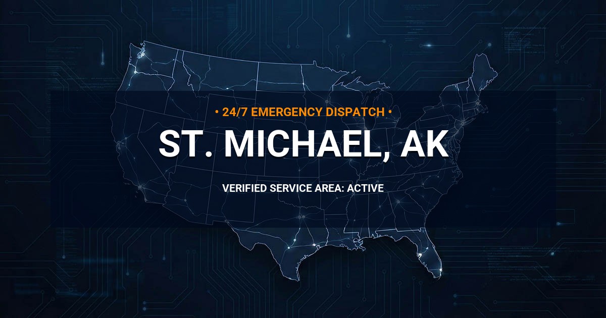 Emergency Plumbing Dispatch Map for Plumbing Services: St. Michael, AK