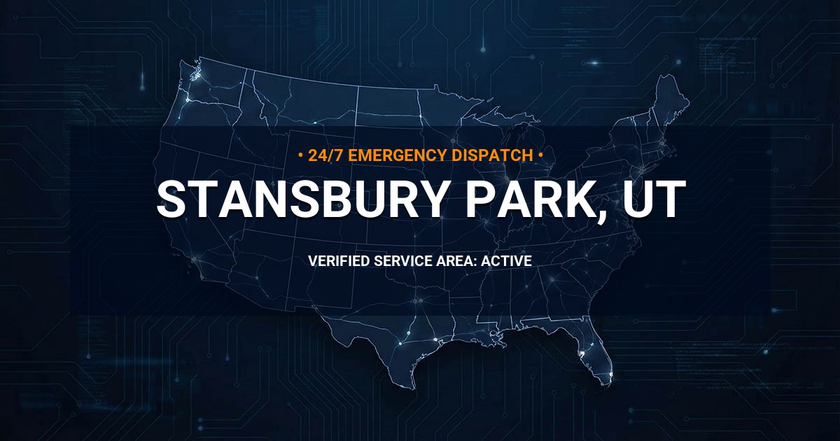 Emergency Plumbing Dispatch Map for Plumbing Services: Stansbury Park, UT