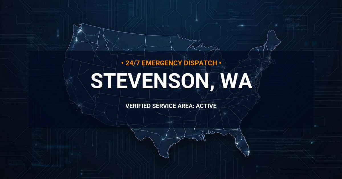 Emergency Plumbing Dispatch Map for Plumbing Services: Stevenson, WA