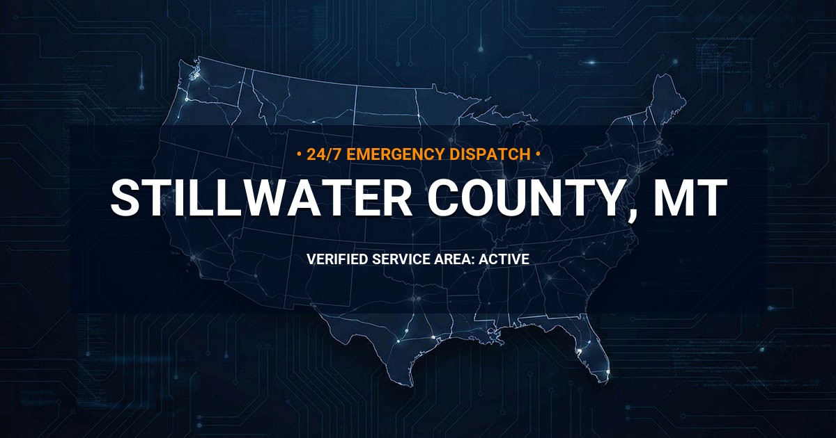 Emergency Plumbing Dispatch Map for Stillwater County Plumbing Logistics