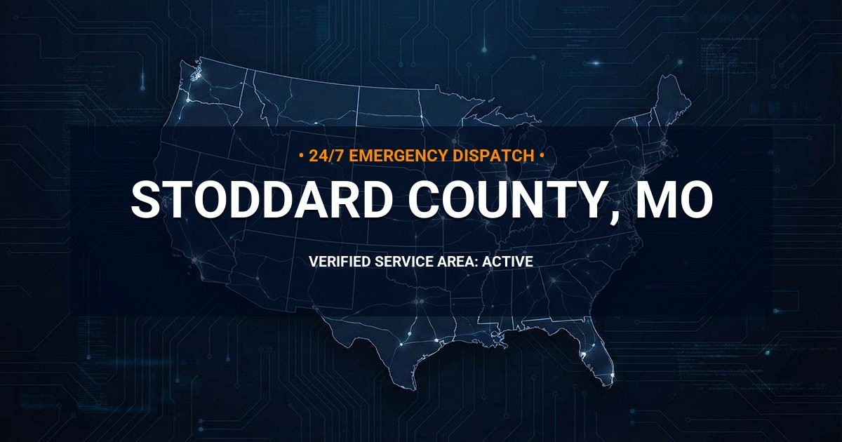 Emergency Plumbing Dispatch Map for Stoddard County Plumbing Logistics