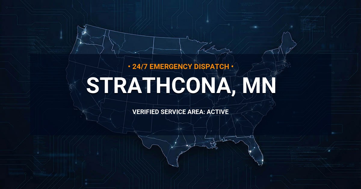 Emergency Plumbing Dispatch Map for Plumbing Services: Strathcona, MN