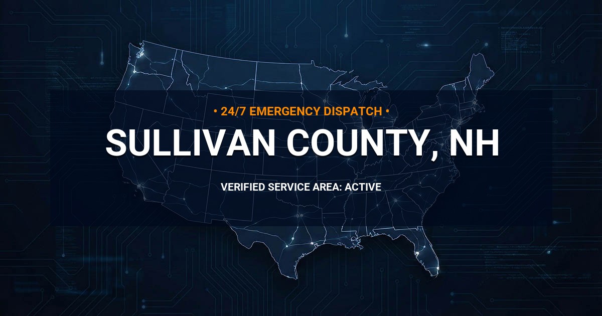 Emergency Plumbing Dispatch Map for Sullivan County Plumbing Logistics