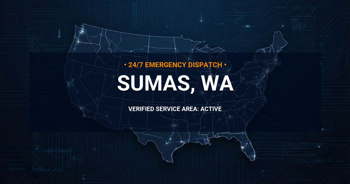 Emergency Plumbing Dispatch Map for Plumbing Services: Sumas, WA