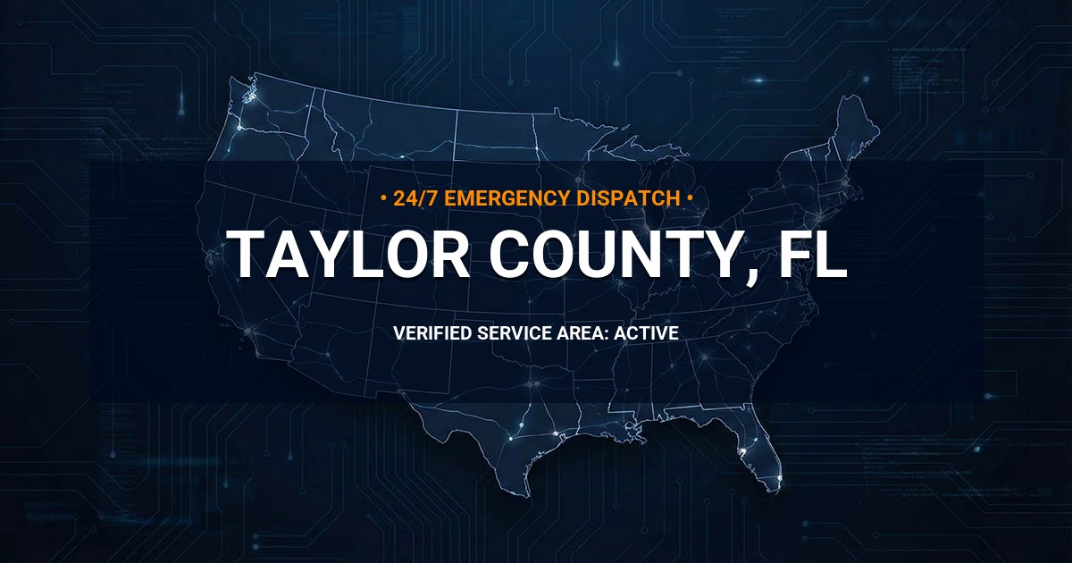 Emergency Plumbing Dispatch Map for Taylor County Plumbing Logistics