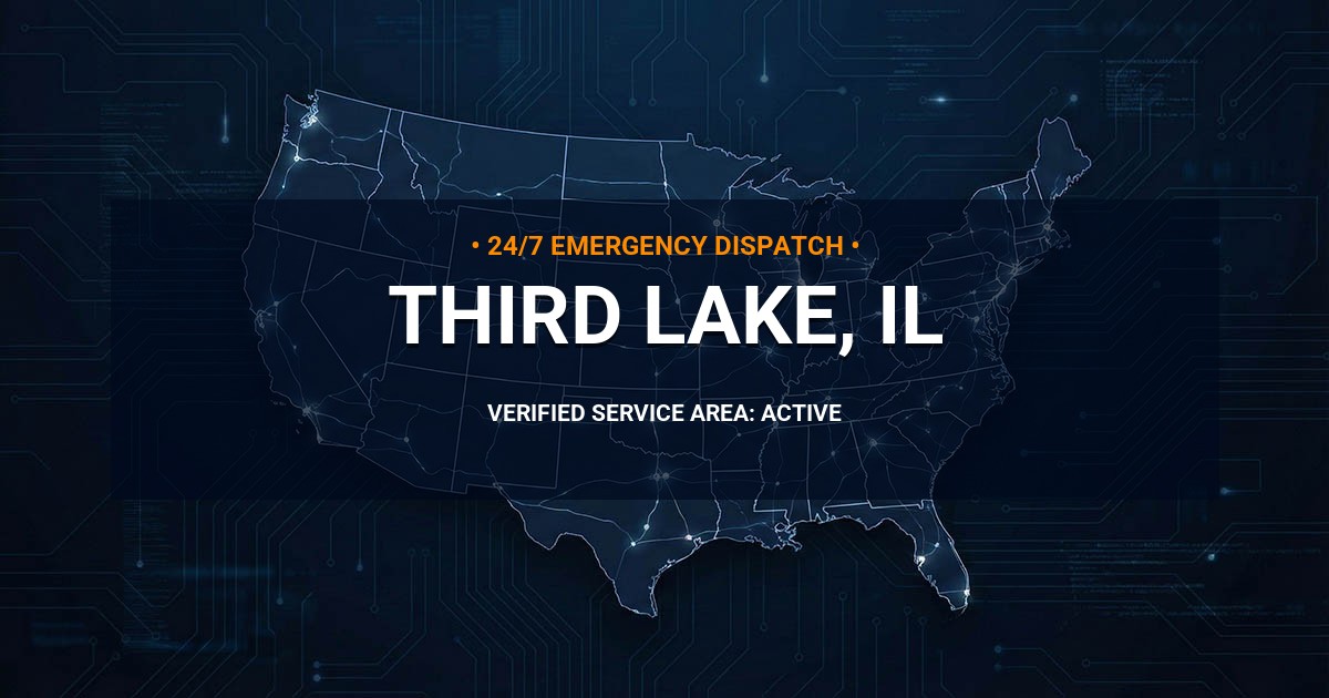 Emergency Plumbing Dispatch Map for Plumbing Services: Third Lake, IL