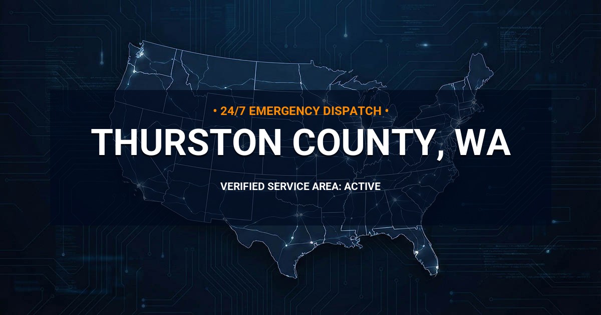 Emergency Plumbing Dispatch Map for Thurston County Plumbing Logistics