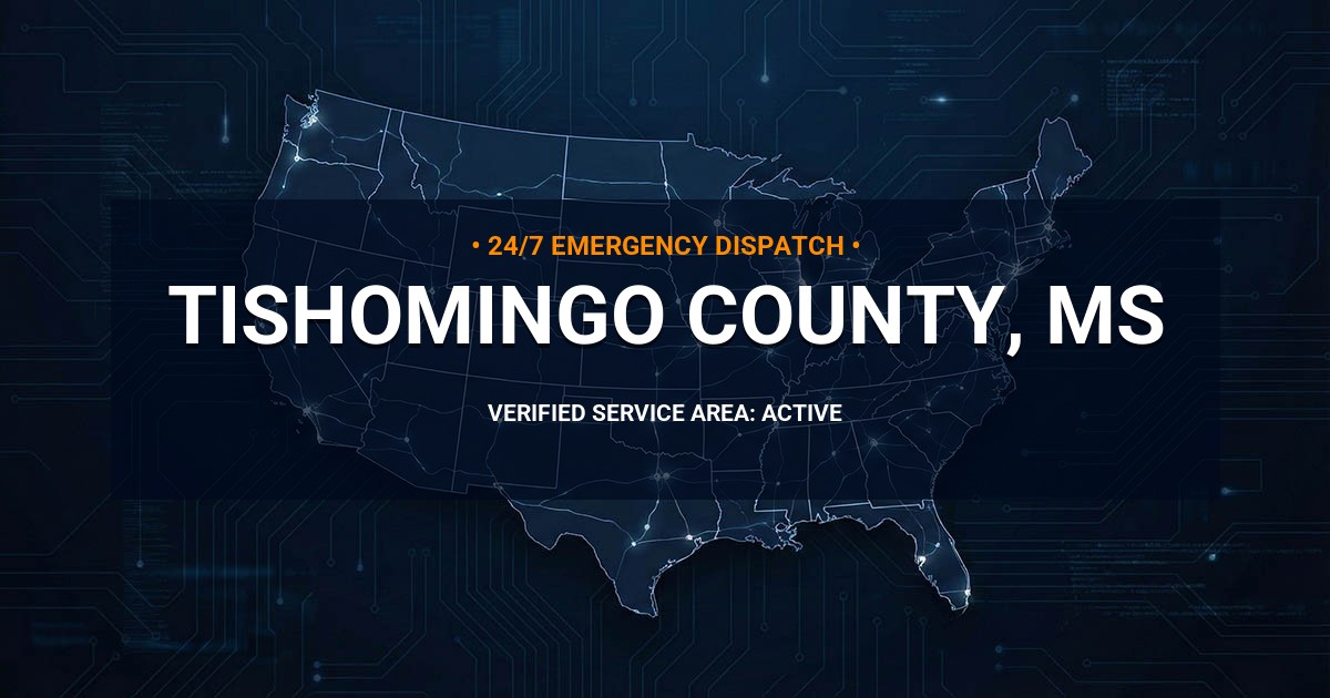 Emergency Plumbing Dispatch Map for Tishomingo County Plumbing Logistics