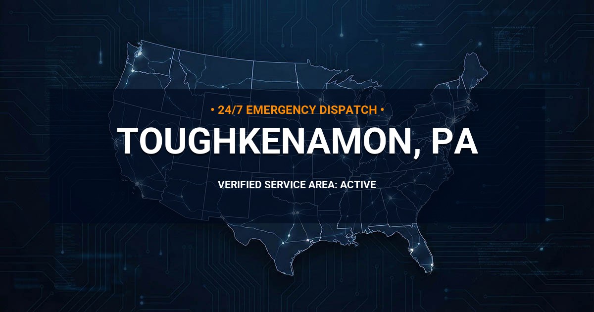 Emergency Plumbing Dispatch Map for Plumbing Services: Toughkenamon, PA