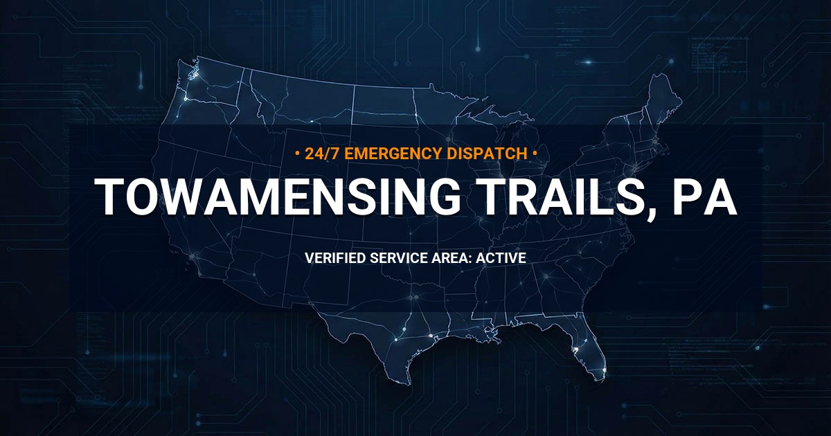 Emergency Plumbing Dispatch Map for Plumbing Services: Towamensing Trails, PA