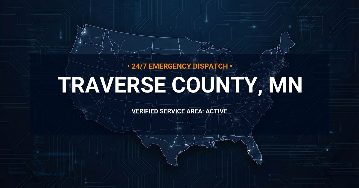 Emergency Plumbing Dispatch Map for Traverse County Plumbing Logistics
