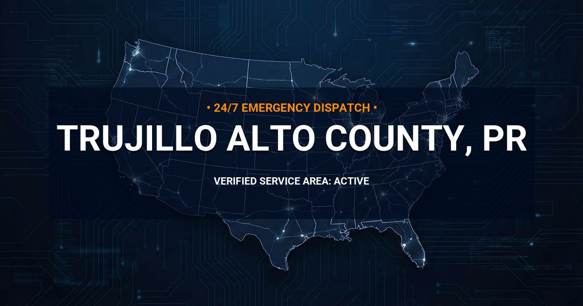 Emergency Plumbing Dispatch Map for Trujillo Alto County Plumbing Logistics