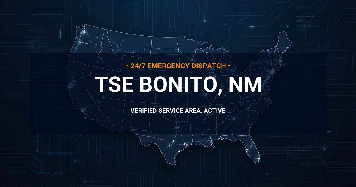 Emergency Plumbing Dispatch Map for Plumbing Services: Tse Bonito, NM