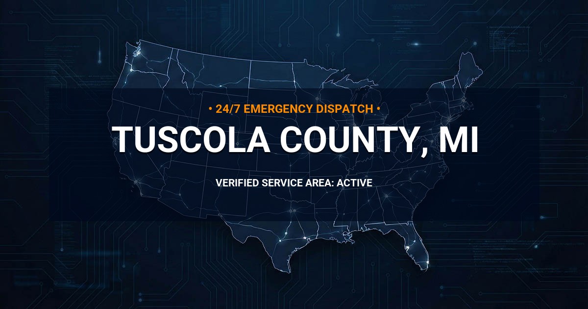 Emergency Plumbing Dispatch Map for Tuscola County Plumbing Logistics