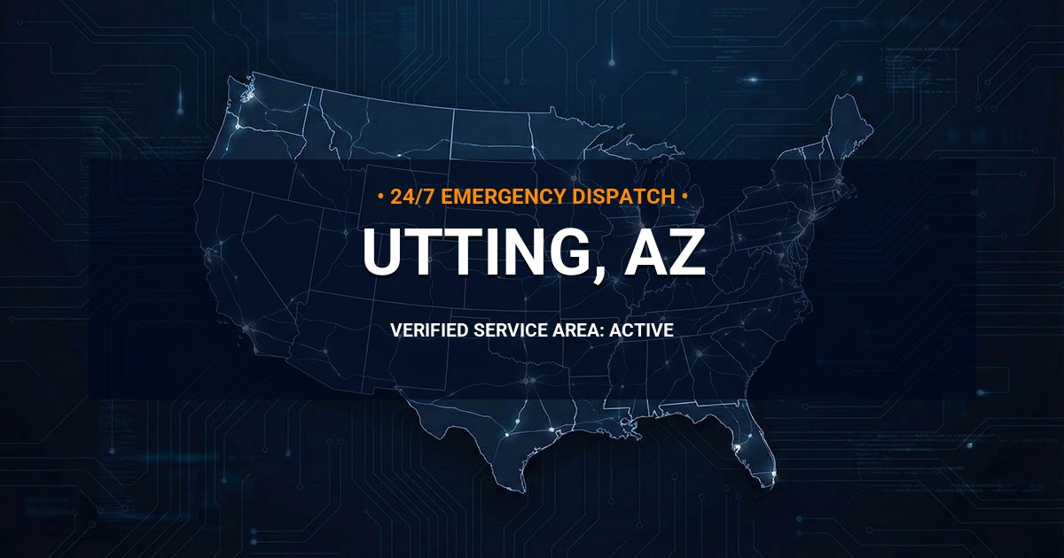 Emergency Plumbing Dispatch Map for Plumbing Services: Utting, AZ