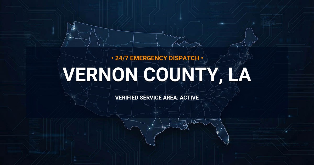 Emergency Plumbing Dispatch Map for Vernon County Plumbing Logistics