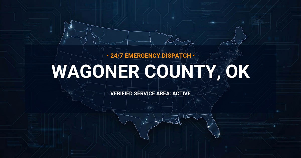 Emergency Plumbing Dispatch Map for Wagoner County Plumbing Logistics